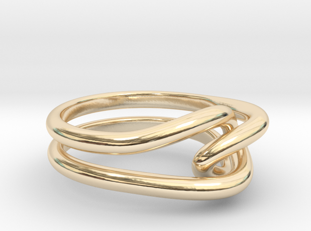 Whitehead ring (US sizes 1.5 – 5.5) in 14k Gold Plated Brass: 5.5 / 50.25