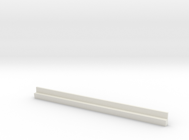 Profil 100mm Waggon-Sitzbank einfach niedrig WSF 1 in White Natural Versatile Plastic
