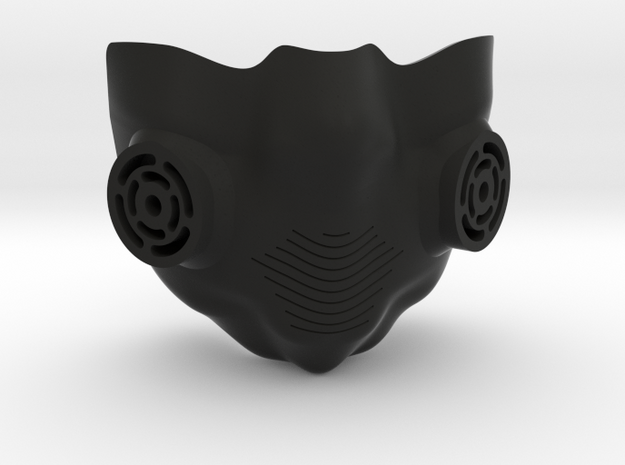 breathing mask in Black Natural Versatile Plastic
