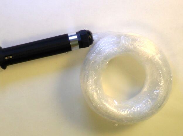 Fiber Optic Whip Handle in White Natural Versatile Plastic