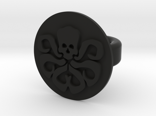 octoskull in Black Natural Versatile Plastic