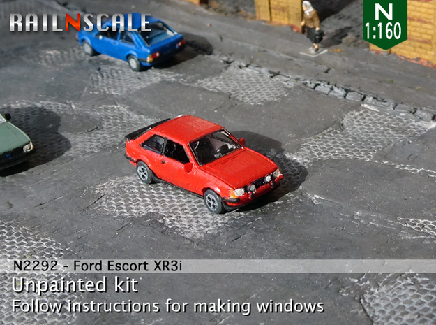 Ford Escort XR3i (N 1:160) in Tan Fine Detail Plastic
