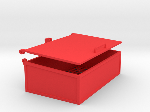 1:32 Kiste mit Siebboden in Red Processed Versatile Plastic: 1:32