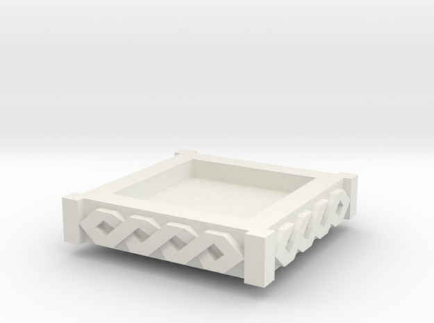 Modular Objective D6holder  topper [space viking] in White Natural Versatile Plastic