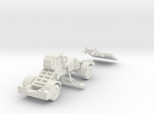 1:87 Husky Route Clearance Vehicle in White Natural Versatile Plastic