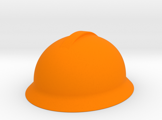 Engineer Hard Hat Miniature  in Orange Processed Versatile Plastic