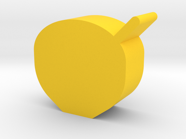 Bowl Game Piece in Yellow Processed Versatile Plastic
