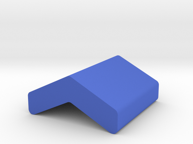 Chevron Game Piece in Blue Processed Versatile Plastic