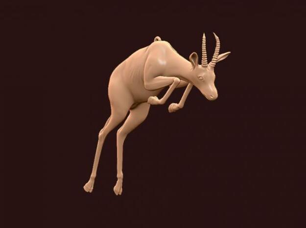 4" Gazelle Hanging Ornament in White Natural Versatile Plastic