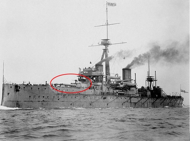 1/600 HMS Dreadnought 12 inch /45 Turrets SET in Tan Fine Detail Plastic