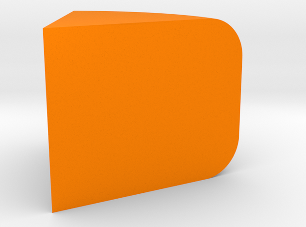 Cheese Wheel Slice Game Piece in Orange Processed Versatile Plastic