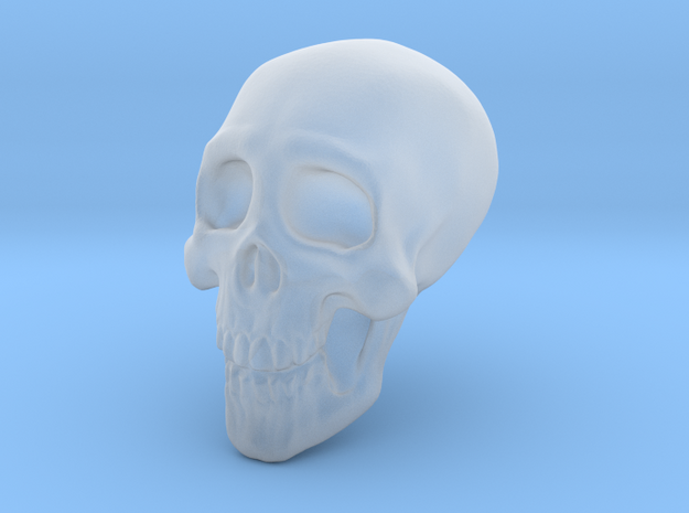 Larger Porcelain Skull in Tan Fine Detail Plastic