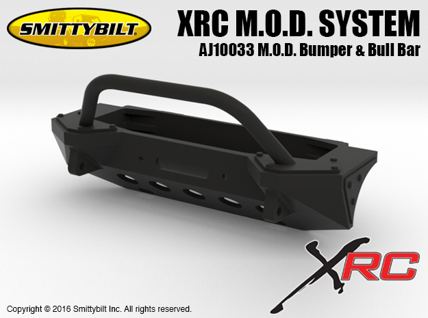 AJ10033 Smittybilt XRC M.O.D. Bumper & Bull Bar in Black Natural Versatile Plastic