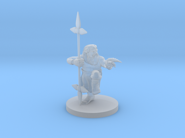 Dwarf Monk / Weaponmaster in Tan Fine Detail Plastic