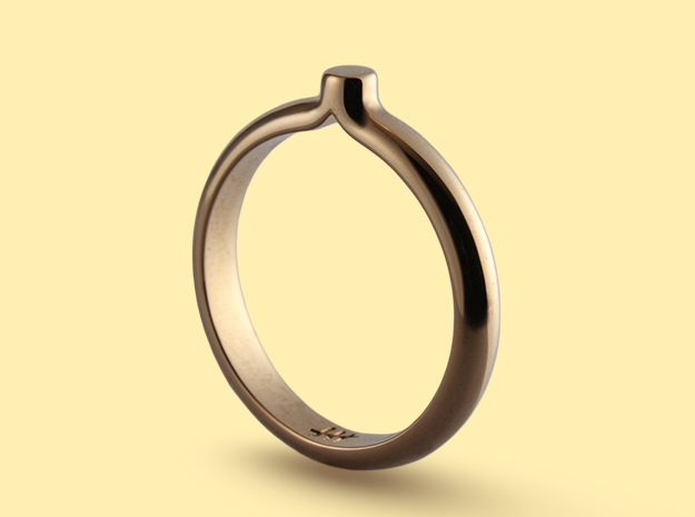 Shapesweeper Circular Basic Ring in Polished Bronze: 5.5 / 50.25