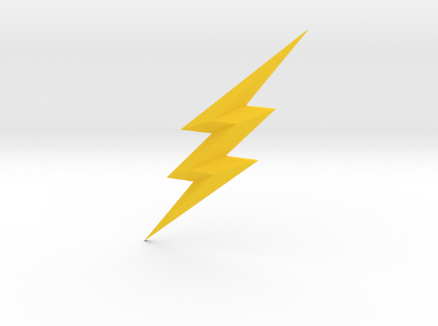 Justice League The Flash Chest Emblem  in Yellow Processed Versatile Plastic