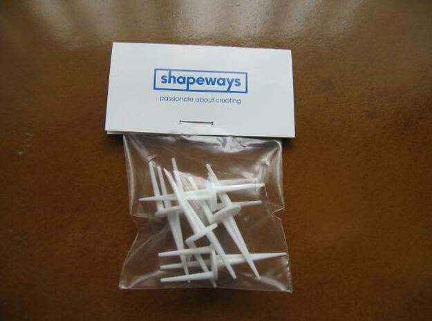 High Performance Golf Tees (5) in White Natural Versatile Plastic