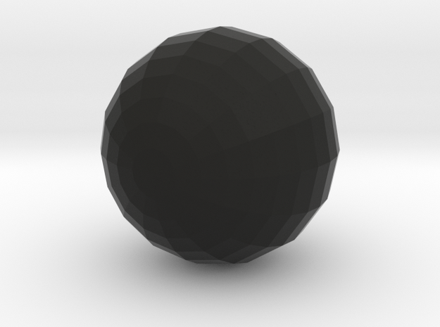 Sphere in Black Natural Versatile Plastic