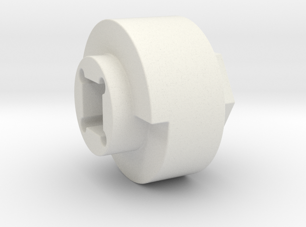 DX4 wheel adapter BS=19mm in White Natural Versatile Plastic