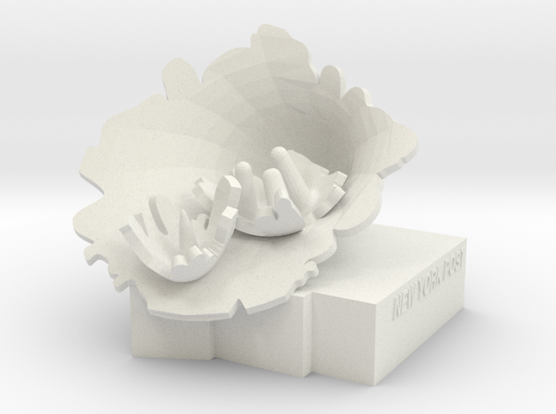 BX-01: "Exploded Fortress of Solitude" by Lydia Xy in White Natural Versatile Plastic