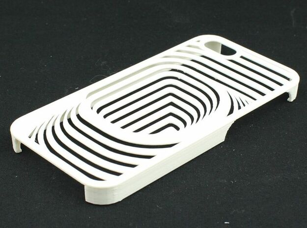 iPhone 5 CurvedLine Case in White Natural Versatile Plastic
