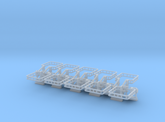 N Scale Tank Car Loading Bridge 10x Medium in Tan Fine Detail Plastic