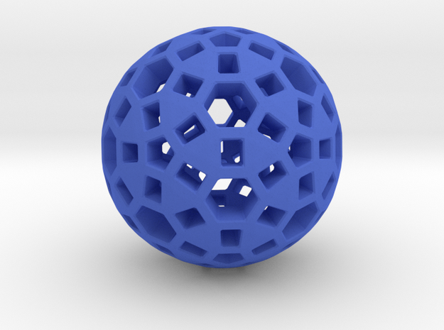 Spherical in Blue Processed Versatile Plastic