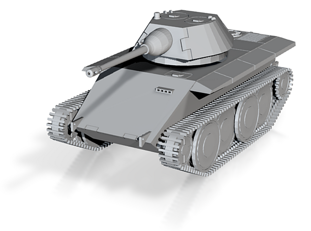 DW18B Leopard Light Tank E-10 (1/100) in Tan Fine Detail Plastic