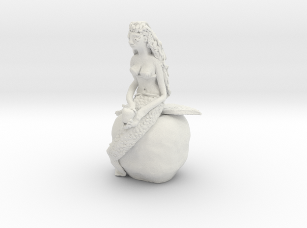 Q-14: "Big Apple Mermaid" by Naomi Fisher in White Natural Versatile Plastic
