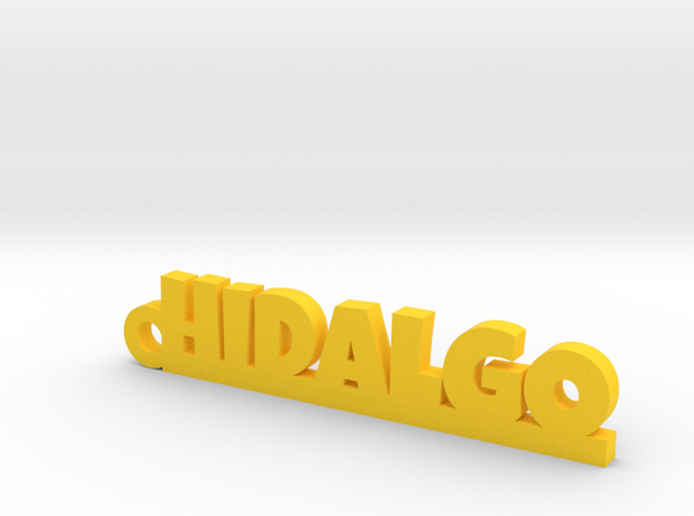 HIDALGO_keychain_Lucky in Yellow Processed Versatile Plastic