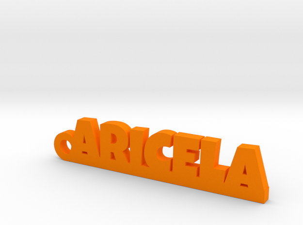 ARICELA_keychain_Lucky in Orange Processed Versatile Plastic