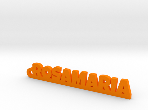 ROSAMARIA_keychain_Lucky in Orange Processed Versatile Plastic
