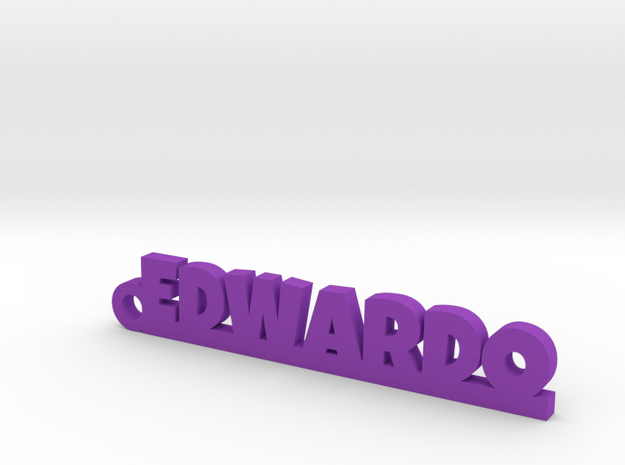 EDWARDO_keychain_Lucky in Purple Processed Versatile Plastic