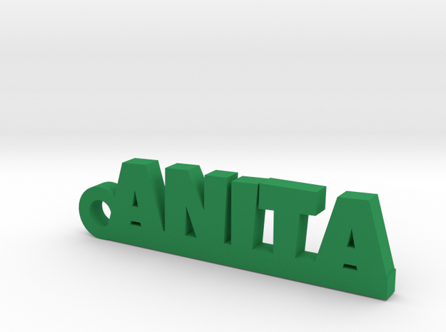 ANITA_keychain_Lucky in Green Processed Versatile Plastic