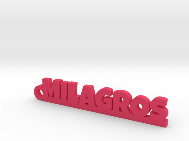MILAGROS_keychain_Lucky in Pink Processed Versatile Plastic