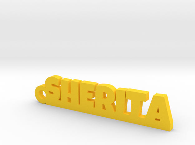SHERITA_keychain_Lucky in Yellow Processed Versatile Plastic