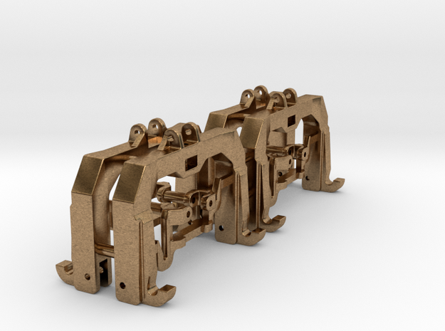 (4) GREEN 3 POINT CAT 3/4N  QUICK HITCH - BR in Natural Brass