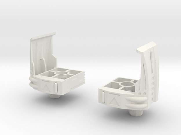 Uranos Thighs V4--THIGHS ONLY in White Natural Versatile Plastic