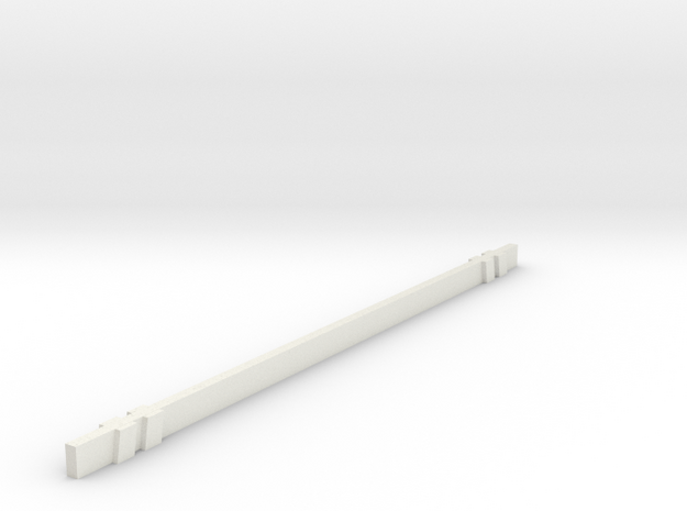 1/10 Road Barricade cross bar in White Natural Versatile Plastic