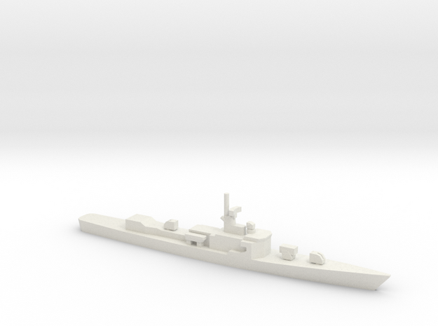 Garcia-class frigate, 1/2400 in White Natural Versatile Plastic
