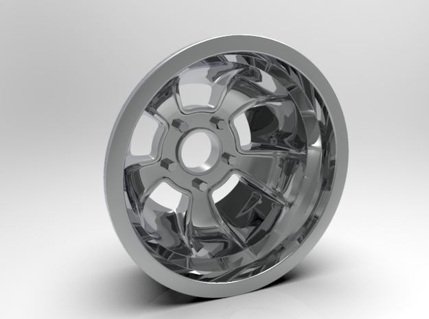 1:8 Rear "ET" Racing Wheel in White Processed Versatile Plastic