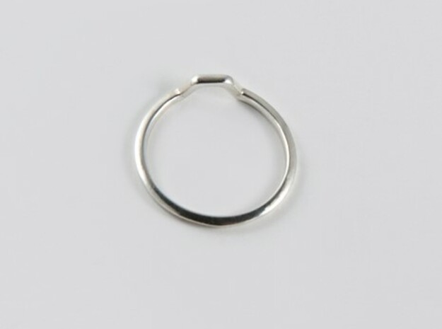 BETTER HALF Ring(HEXAGON), US size 6, d=16,5mm  in Polished Silver: 6 / 51.5
