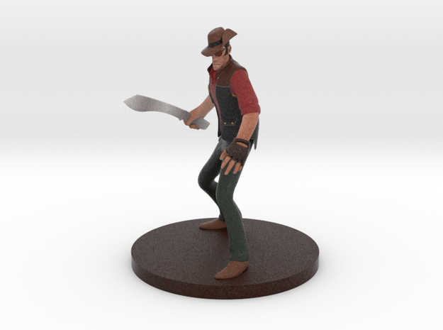 Team Fortress 2 ® Sniper figurine in Full Color Sandstone
