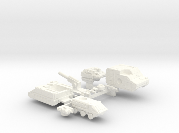 Colony Castings Combined Set 3 in White Processed Versatile Plastic