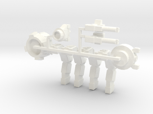 Warbot Command Walker in White Processed Versatile Plastic