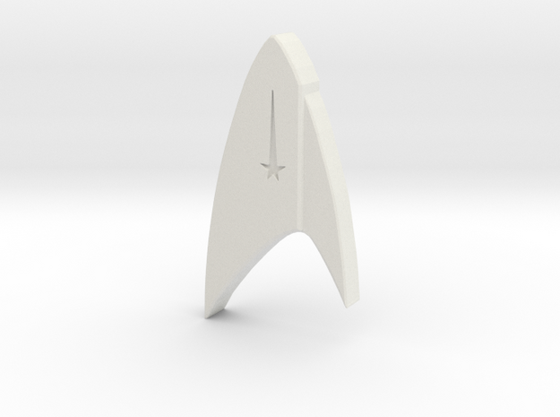 Star Trek Discovery Command badge in White Natural Versatile Plastic
