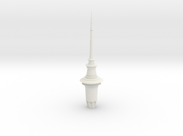 ASTT - Auckland SkyTower 1:500 Top Section in White Natural Versatile Plastic