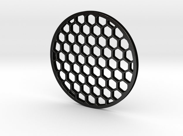 Honeycomb killflash 57 mm diameter 3 mm thick in Matte Black Steel