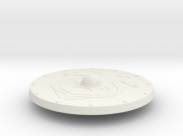 Miniature Burning Shield of Outland Ravager - Dota in White Natural Versatile Plastic: 1:12