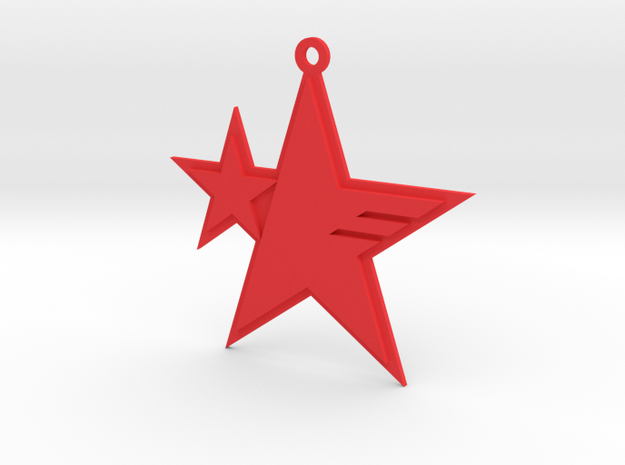 Sonic Forces - Resistance Star Pendant in Red Processed Versatile Plastic